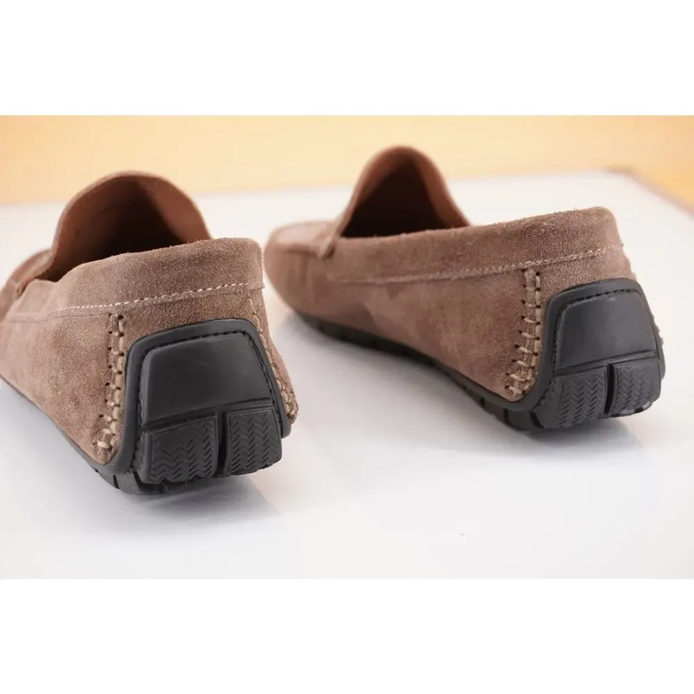 To Boot New York Quincy Grey Suede Men's Driver loafers Size 9 New $295 Moc